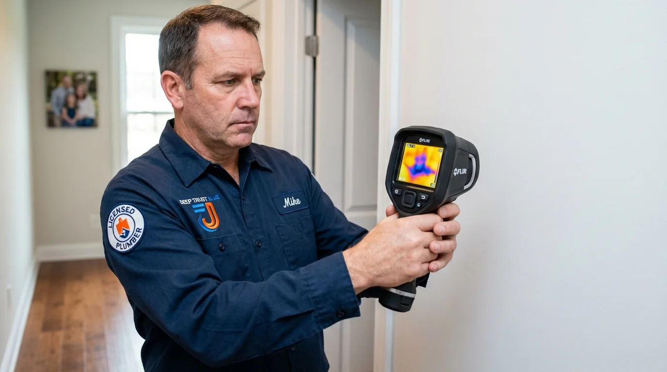 Thermal imaging leak detection by Johns Plumbing LLC in Belpre